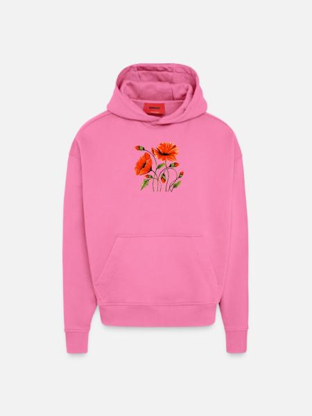 Blumen - Hoodie- made by SPREAD  - AURA PINK