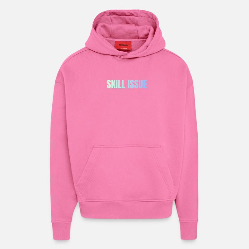 Gradient des problèmes de compétence - Sweat à capuche bio épais oversize fabriqué en UE - AURA PINK