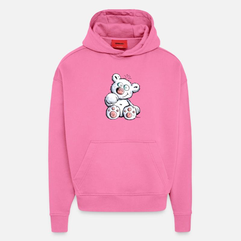 Tawia der Teddybär - Hoodie- made by SPREAD  - AURA PINK