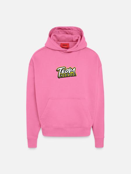 Équipier - Sweat à capuche bio épais oversize fabriqué en UE - AURA PINK
