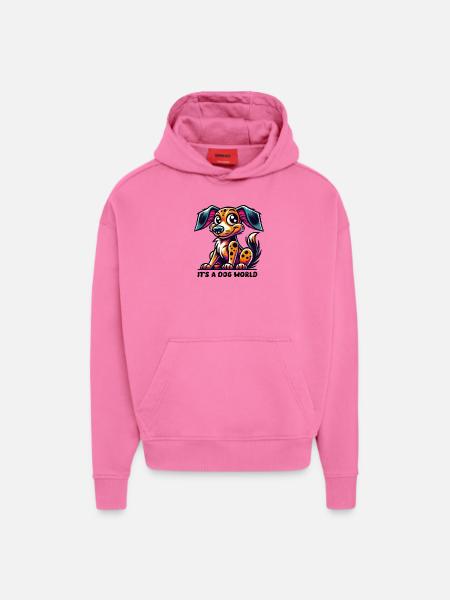 Dog Dog - Hoodie- made by SPREAD  - AURA PINK