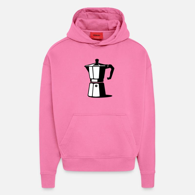 Espresso pot - Hoodie- made by SPREAD  - AURA PINK