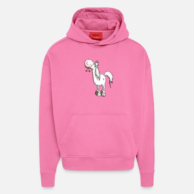 Verträumtes Pferd - Pferde - Hoodie- made by SPREAD  - AURA PINK