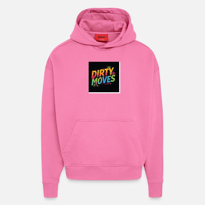 Coups sales - Sweat à capuche bio épais oversize fabriqué en UE - AURA PINK
