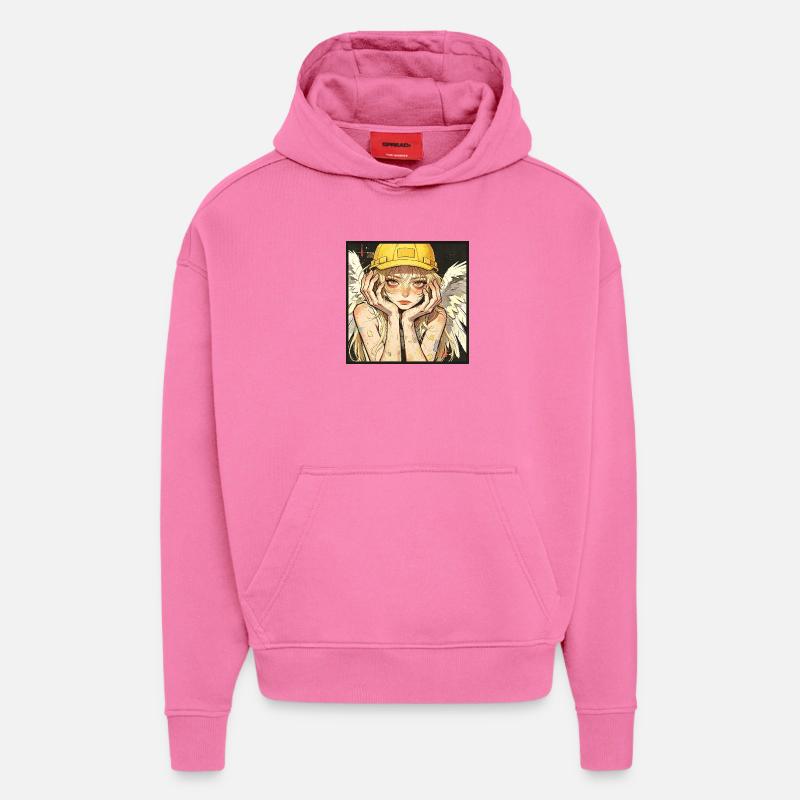 Geflügelter Arbeiter-Träumer - Hoodie- made by SPREAD - AURA PINK