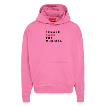 FEMALE RAGE - Hoodie- made by SPREAD  - AURA PINK - Vorne - Dylan (187cm)
