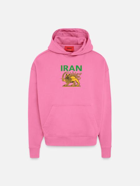 Persischer Löwe mit Sonnenmotiv - Hoodie- made by SPREAD  - AURA PINK