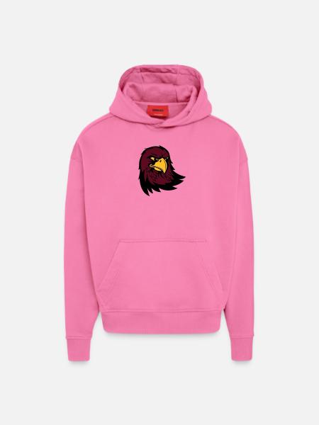 Aigle, Eagle - Sweat à capuche bio épais oversize fabriqué en UE - AURA PINK