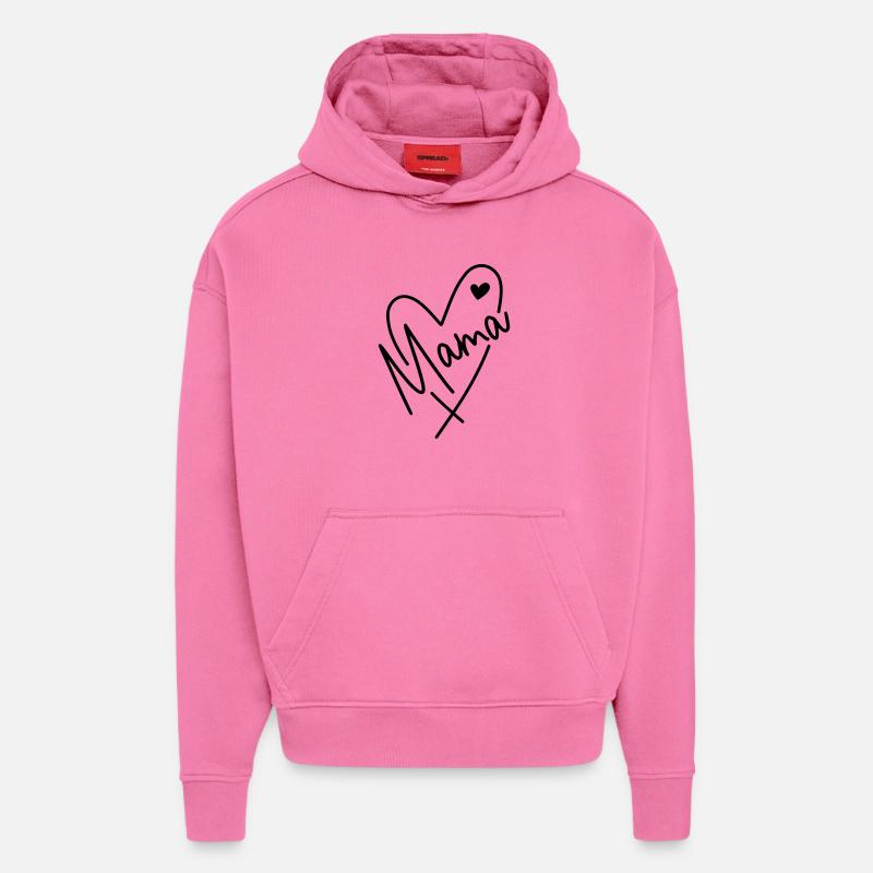 Mama Herz  - Hoodie- made by SPREAD  - AURA PINK