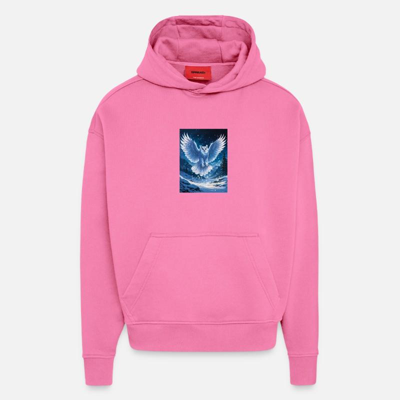 Schnee-Eule - Hoodie- made by SPREAD  - AURA PINK