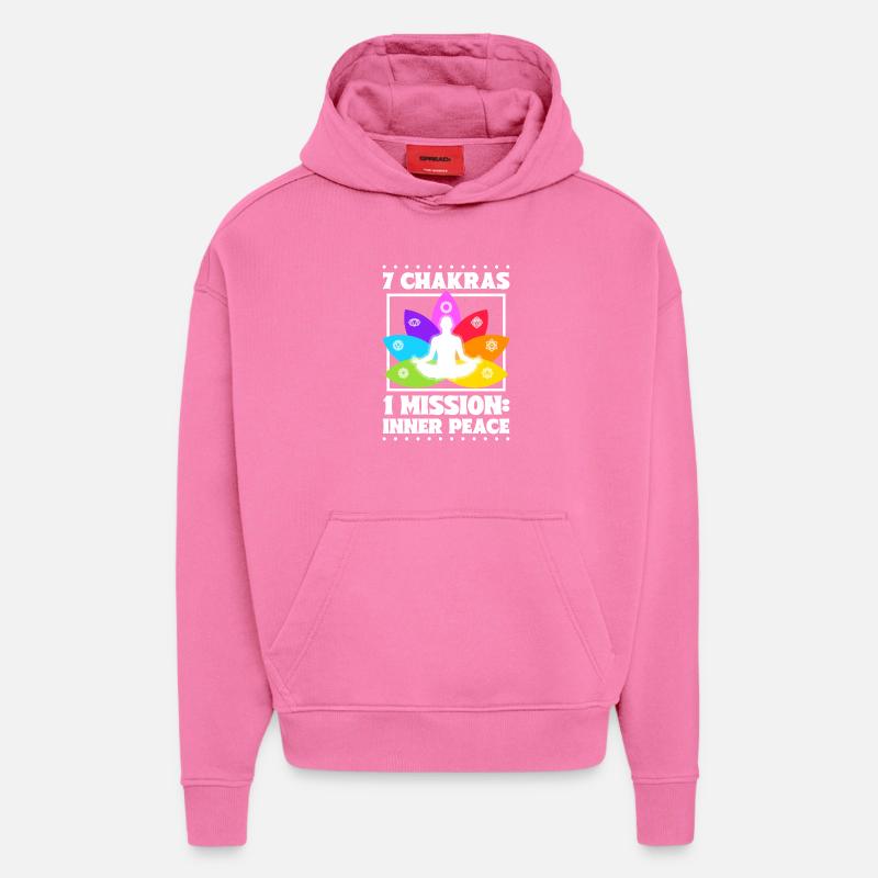7 Chakren – Innerer Frieden - Hoodie- made by SPREAD  - AURA PINK