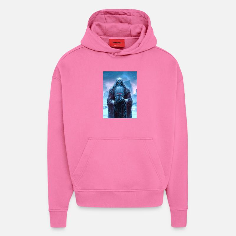 Scary Saint with Gift - Hoodie- made by SPREAD  - AURA PINK