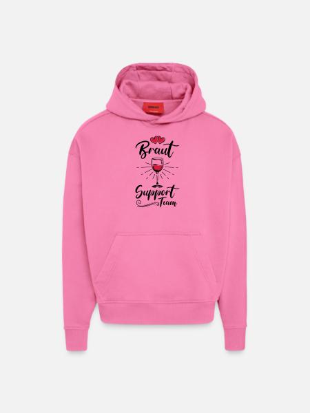 braut support team wein - Hoodie- made by SPREAD - AURA PINK