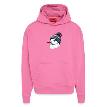 Möwe - Hoodie- made by SPREAD  - AURA PINK - Vorne - Dylan (187cm)