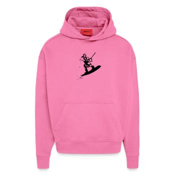 Wakeboarding - Hoodie- made by SPREAD  - AURA PINK - Vorne - Dylan (187cm)