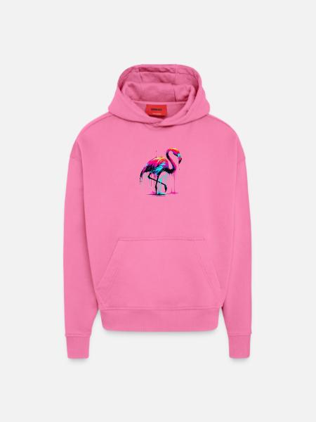 Rosa Flamingo - Hoodie- made by SPREAD - AURA PINK