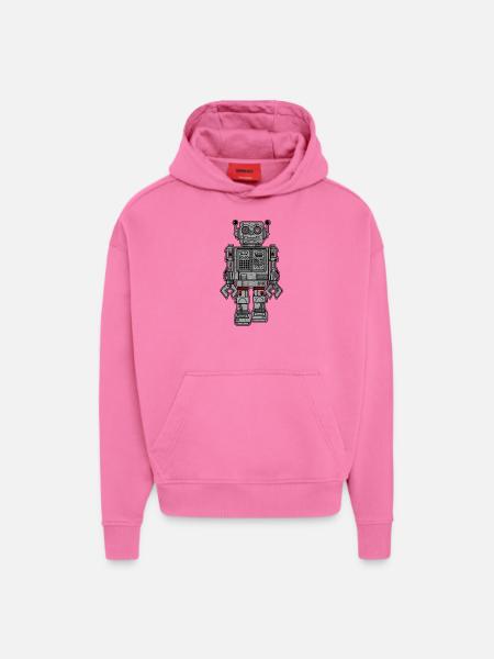 Retro Robot Toys - Hoodie- made by SPREAD - AURA PINK
