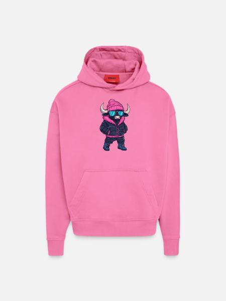 Taurus Cool Comic - Hoodie- made by SPREAD - AURA PINK