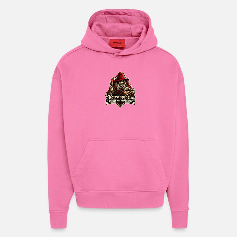 Rotkäppchen (Koträppchen) Parodie: Scheiß Märchen - Hoodie- made by SPREAD - AURA PINK