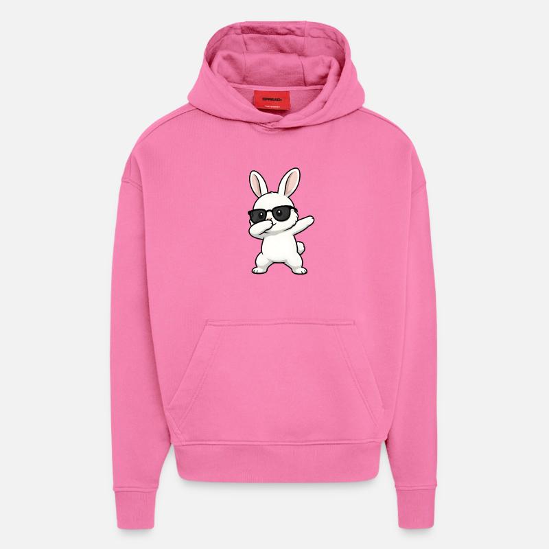 Dabbing Rabbit - Hoodie- made by SPREAD - AURA PINK