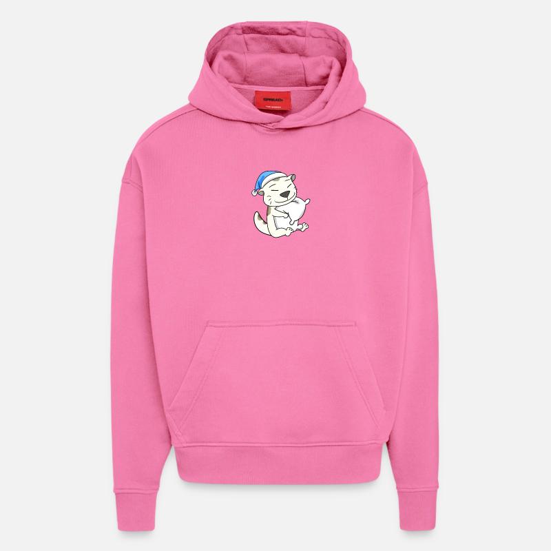 Cat cat breed Devon Rex - Hoodie- made by SPREAD - AURA PINK