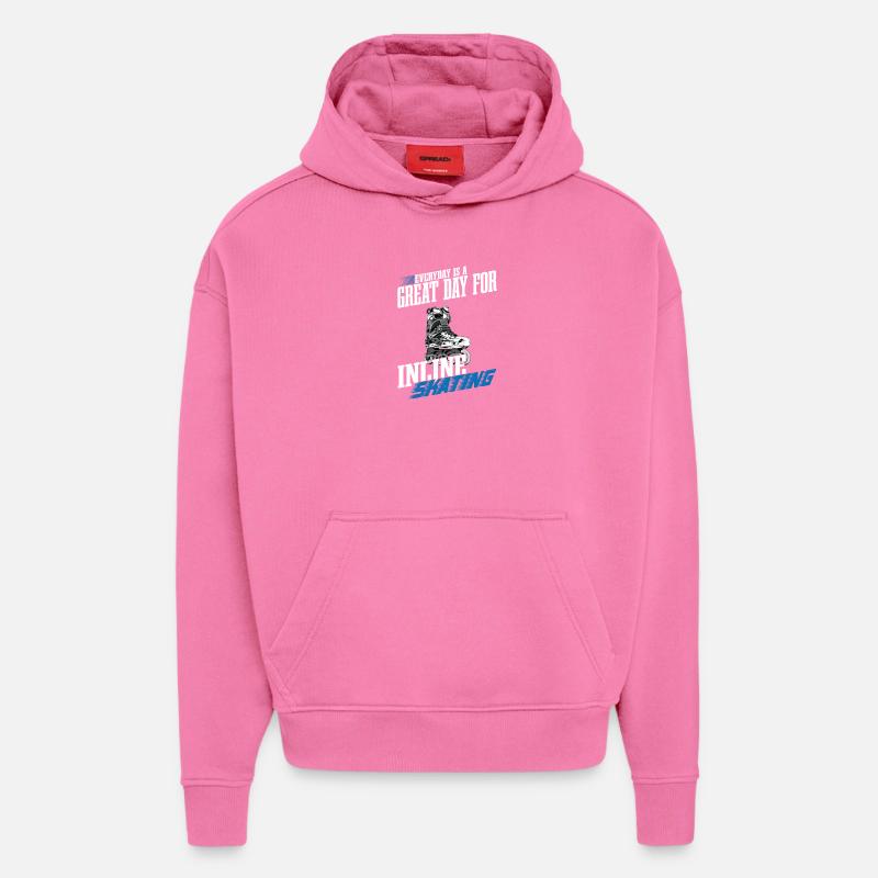 Inline Skating - Hoodie- made by SPREAD  - AURA PINK