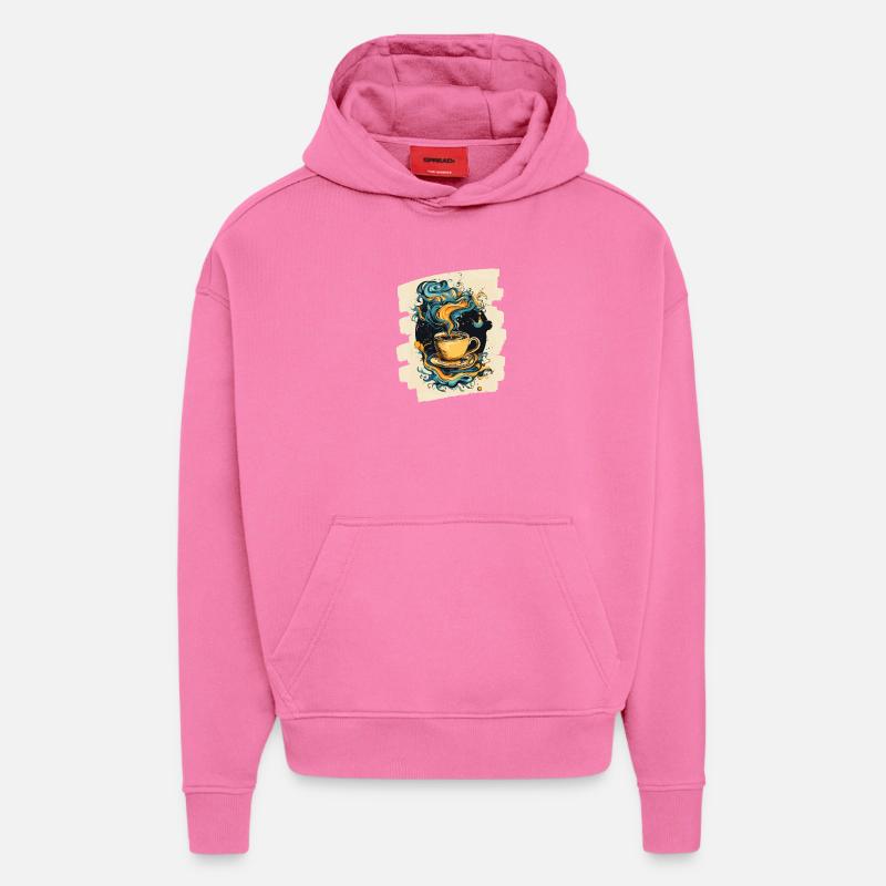 Coffee Coffee Coffee Lovers - Hoodie- made by SPREAD - AURA PINK