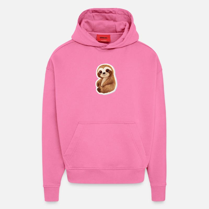 Faultier - Hoodie- made by SPREAD  - AURA PINK