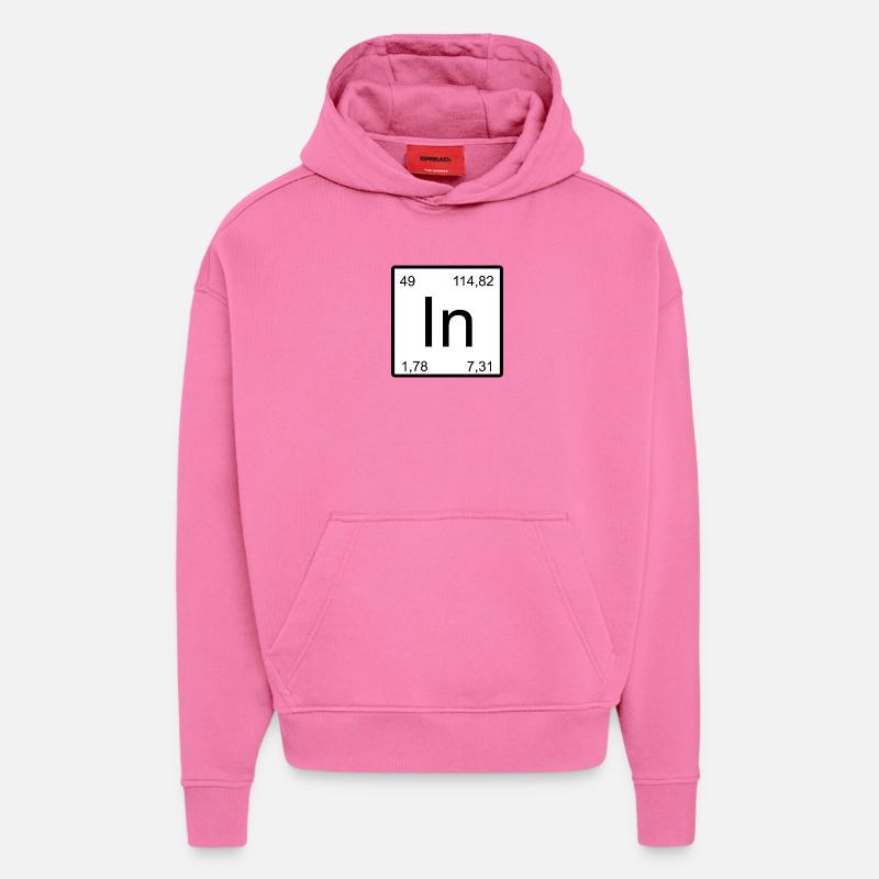 Indium Minimal Element Typography - Hoodie- made by SPREAD  - AURA PINK