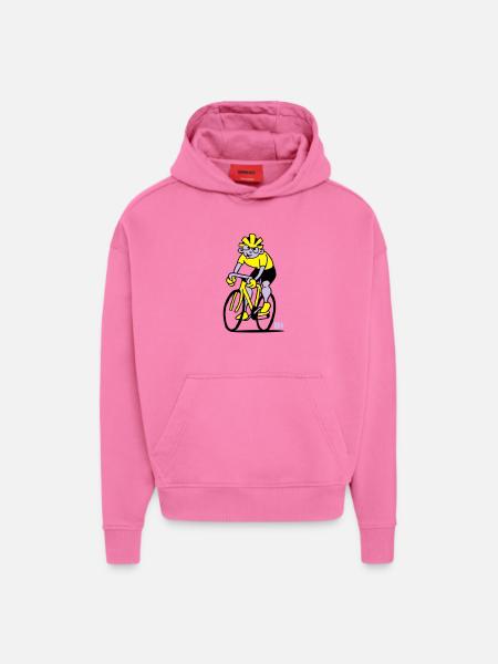 Cyclist - Cycling - Hoodie- made by SPREAD - AURA PINK