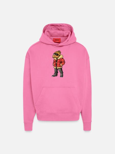 Kamel Lustig Winter - Hoodie- made by SPREAD - AURA PINK