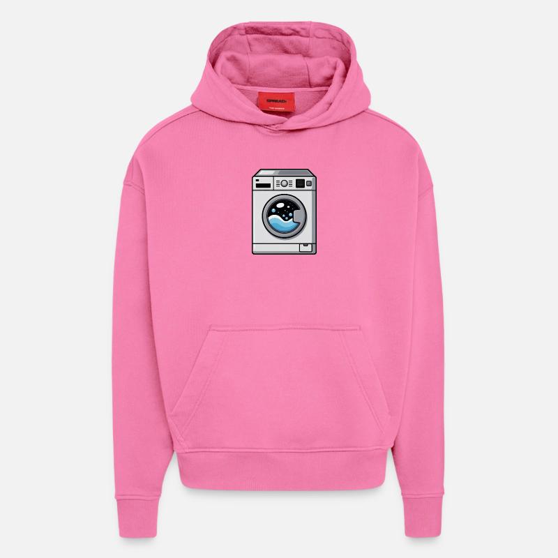 Waschmaschine Comic süß Kawaii - Hoodie- made by SPREAD  - AURA PINK
