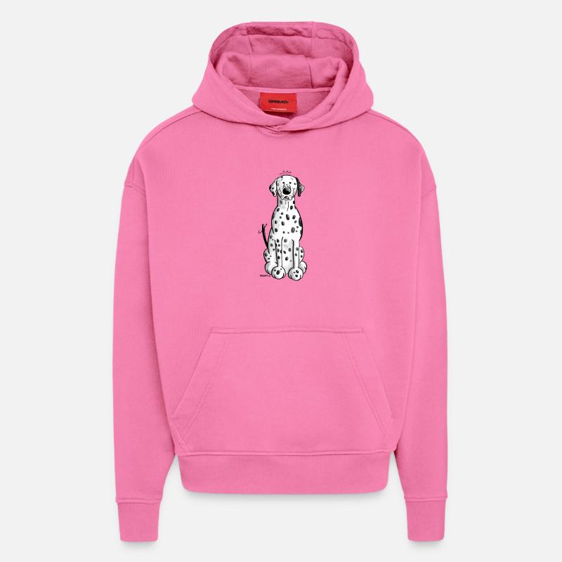 Drolliger Dalmatiner - Hoodie- made by SPREAD  - AURA PINK