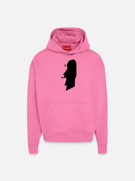moai_hipster_02 - Hoodie- made by SPREAD  - AURA PINK