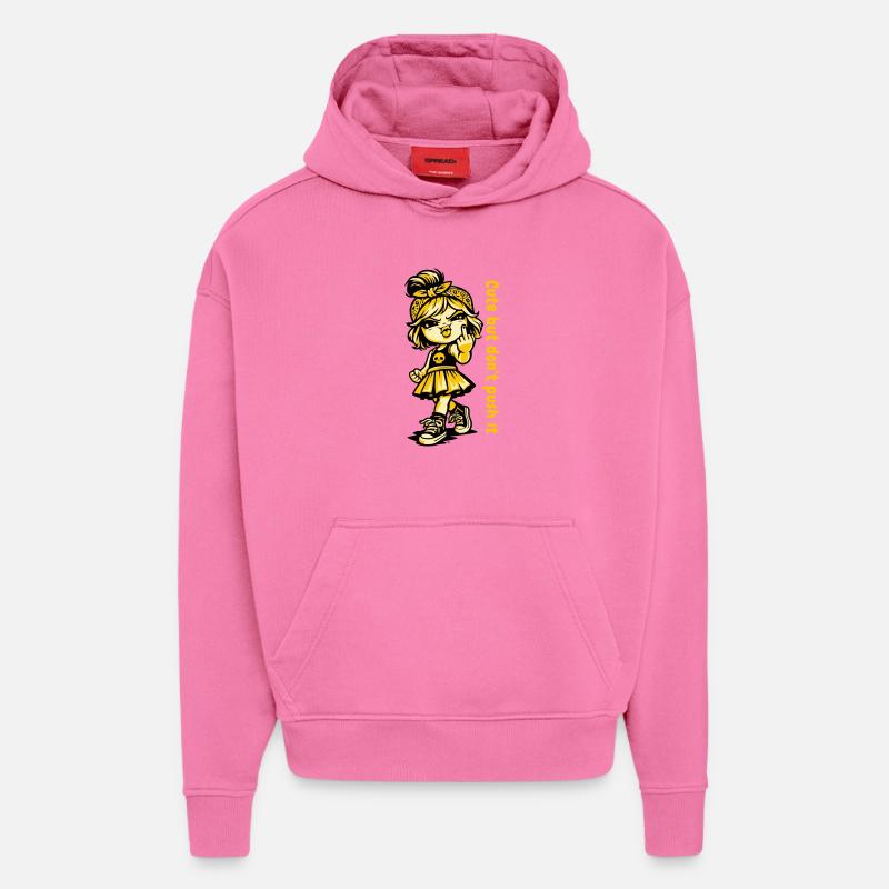Cute but don't push it. - Hoodie- made by SPREAD  - AURA PINK