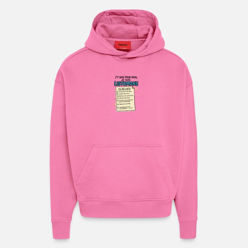 Ich bin ein Listomane - Hoodie- made by SPREAD - AURA PINK