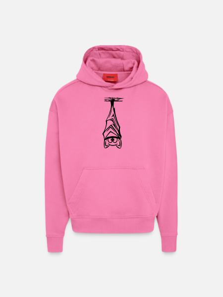 Fledermaus hängend - Hoodie- made by SPREAD - AURA PINK