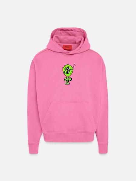 Gott des Geeks - Hoodie- made by SPREAD - AURA PINK