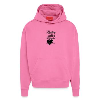 Medizin MTA MFA Arzt Ärzte Spruch Geschenk - Hoodie- made by SPREAD  - AURA PINK - Vorne - Dylan (187cm)