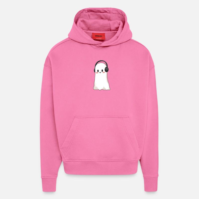 Gespenst mit Kopfhörer - Hoodie- made by SPREAD  - AURA PINK