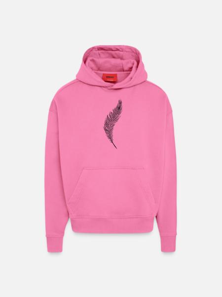 Feather - Hoodie- made by SPREAD  - AURA PINK