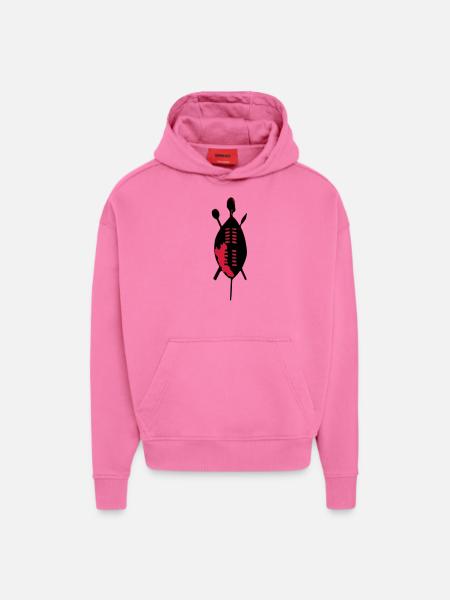 Zulu Shield - Hoodie- made by SPREAD - AURA PINK