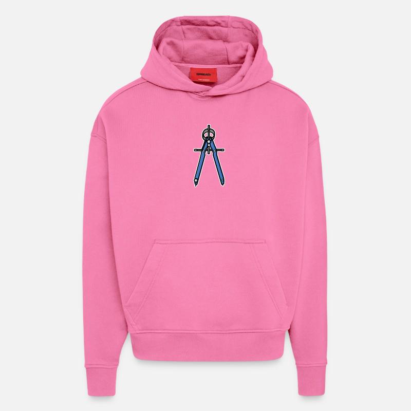Zirkel Retro Look - Hoodie- made by SPREAD - AURA PINK