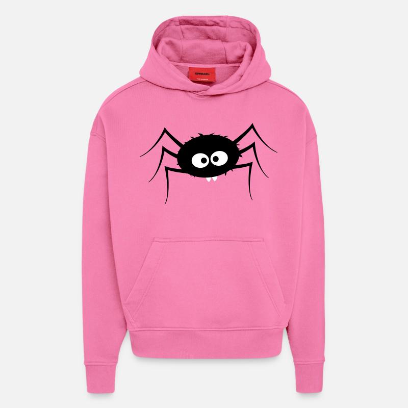 spider - Hoodie- made by SPREAD - AURA PINK