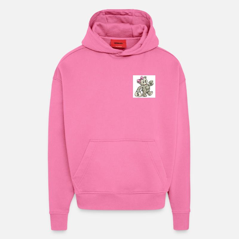 8d2916a348f8bb9dbc2e95bc656aa867 - Sweat à capuche bio épais oversize fabriqué en UE - AURA PINK