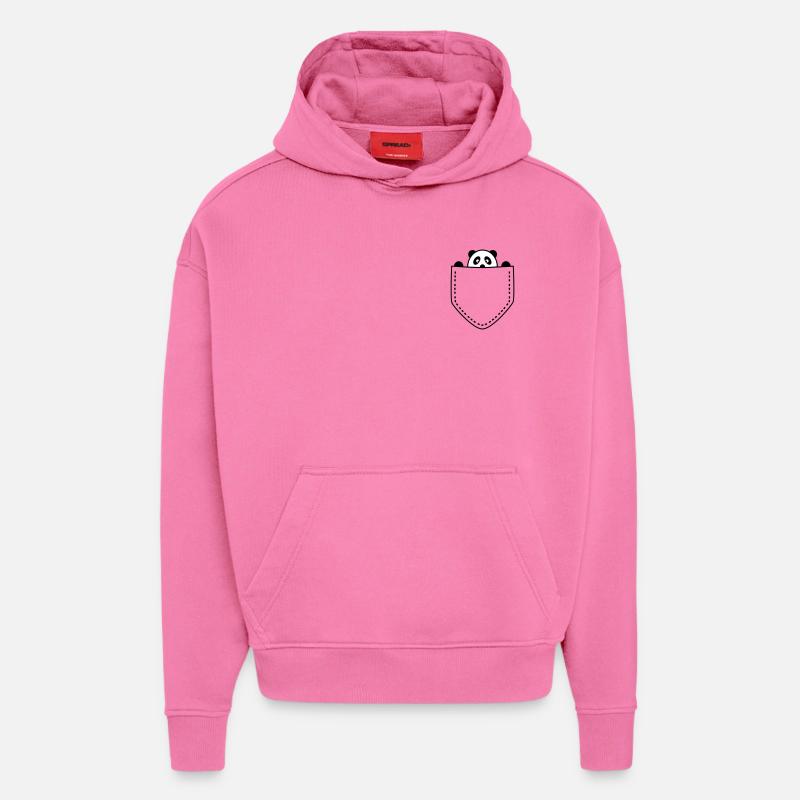 Panda in der Tasche - Hoodie- made by SPREAD  - AURA PINK