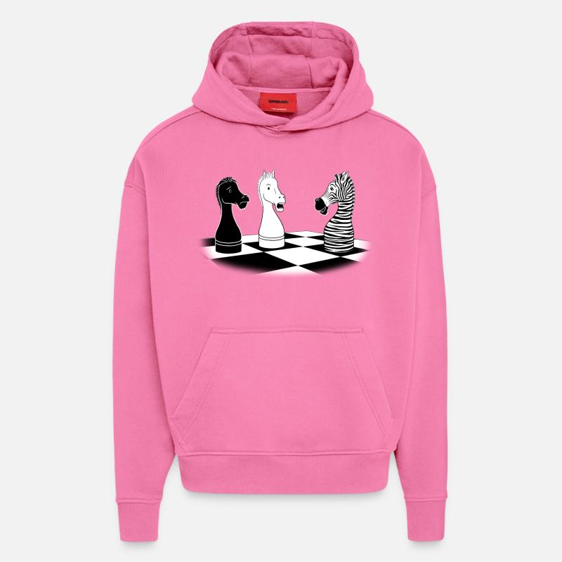 Zebra Ritter - Hoodie- made by SPREAD  - AURA PINK