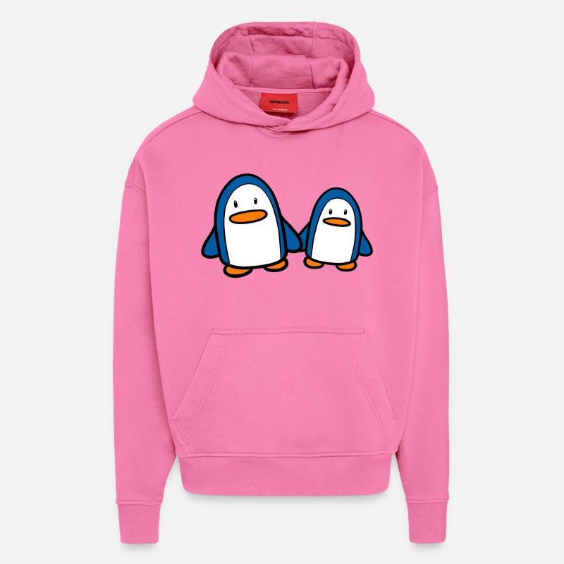 Zwei Pinguine - Hoodie- made by SPREAD  - AURA PINK