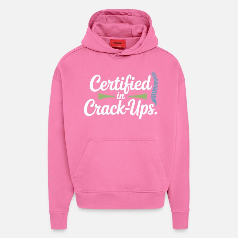 Lizenzierte DC Klinische Wirbelwirbelintegrität - Hoodie- made by SPREAD  - AURA PINK
