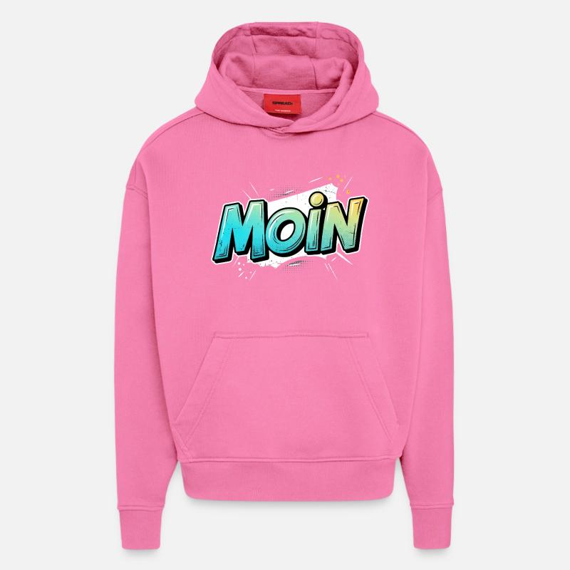 Comic Pop Art Moin Design - Hoodie- made by SPREAD  - AURA PINK